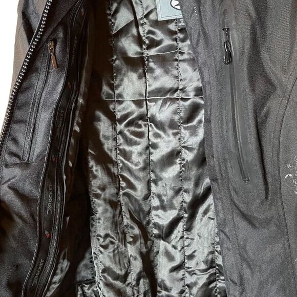 Joe Rocket Women's Motorcycle Jacket Black Full-Zip Reflective Piping Sz S - Picture 4 of 8